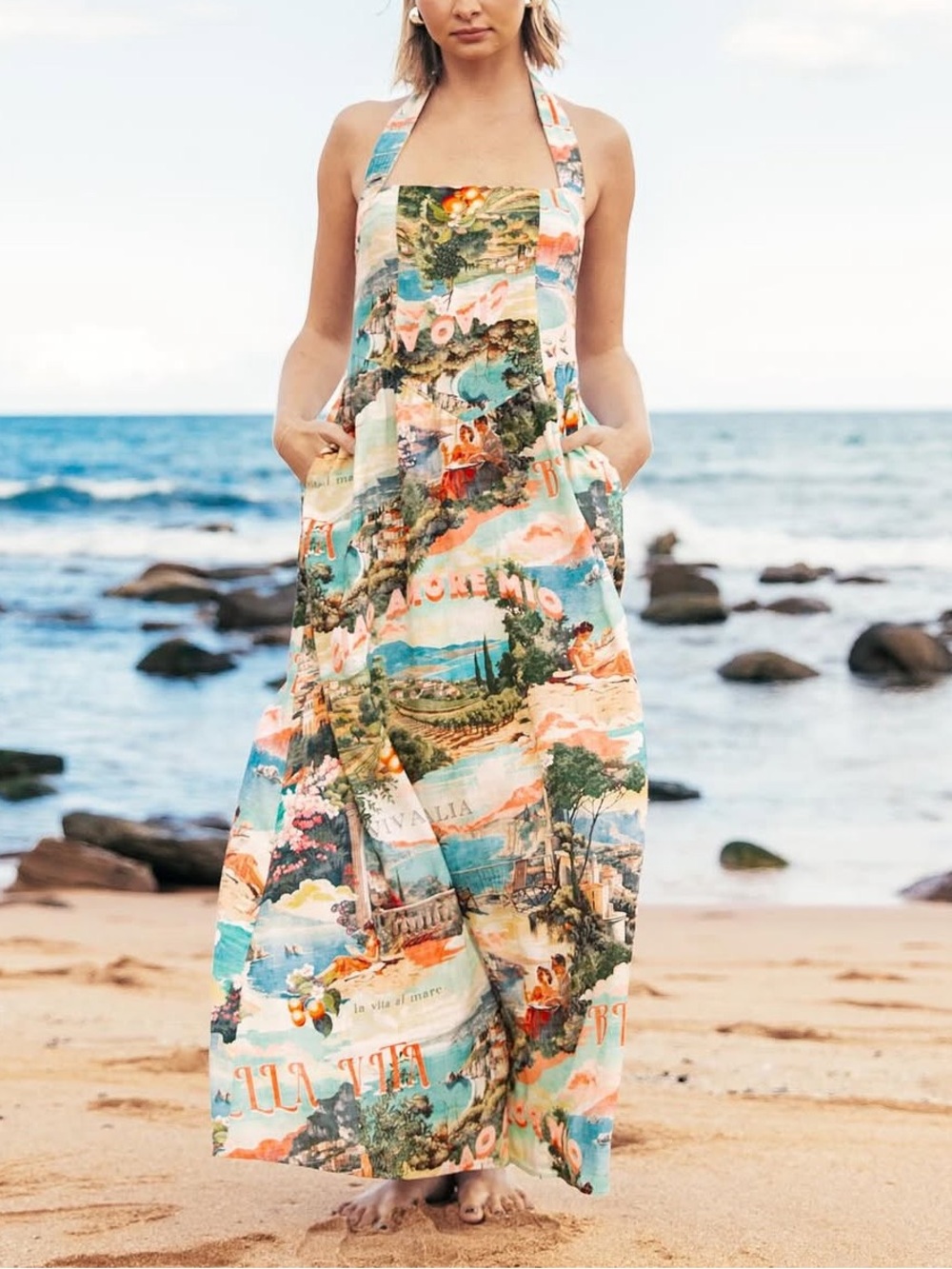 White Closet Isladora Halter Dress